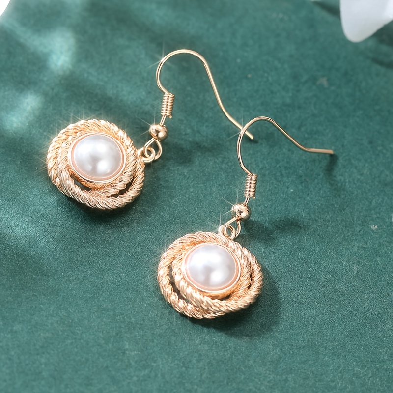 Women's Elegant Round Drop Dangle Earrings